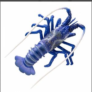 AQUATOP 4" Spiny Lobster Decor w/ Suction Cup Mount (Blue, Aqua, Red) bnip